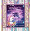 To My Granddaughter Unicorn Blanket