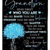 To My Grandson Important Thing Blanket