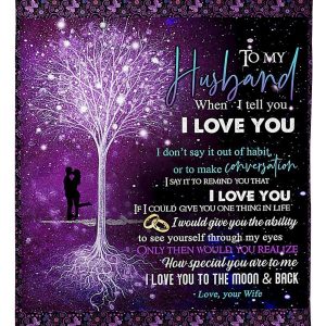 To My Husband How Special You Are To Me Gifts From Wife Blanket