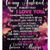 To My Husband I Love You Forever And Always Butterflies Gifts From Wife Blanket