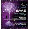 To My Husband I Love You To The Moon And Back Anniversary Gift Blanket