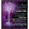 To My Husband I Love You To The Moon And Back Custom Design Gifts Blanket