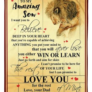 To My Lion Son Blanket