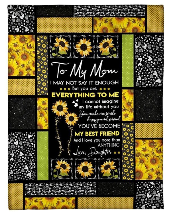 To My Mom My Best Friend Blanket