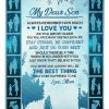 To My Son Love Mom Blanket