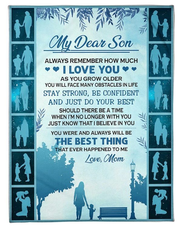 To My Son Love Mom Blanket