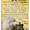 To My Son Love Your Mom Wolf Blanket