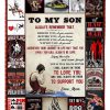 To My Son Wrestling Blanket