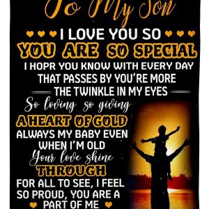 To My Son You Are So Special Blanket