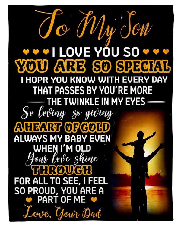 To My Son You Are So Special Blanket