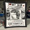 To My Son – This Old Dinosaur Will Always Have Your Back – Blanket