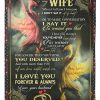 To My Wife I Love You Forever And Always Dragon Gifts From Husband Blanket