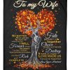 To My Wife Love Made Us Forever And Together Custom Design Blanket