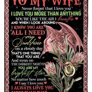 To My Wife Love You More Than That Blanket