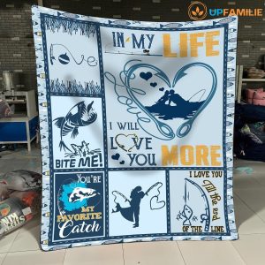 To My Wife – Fishing – You Are My Favorite Cat – Blanket