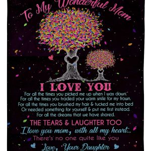 To My Wonderful Mom Blanket