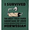 Toilet Paper Shortage Of 2020 Being Quarantined With My Norwegian Personalized Nation Blanket