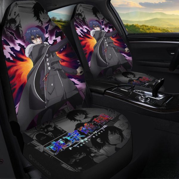 Tokyo Ghoul Ayato Kirishima Car Seat Covers Custom Anime Car Interior Accessories