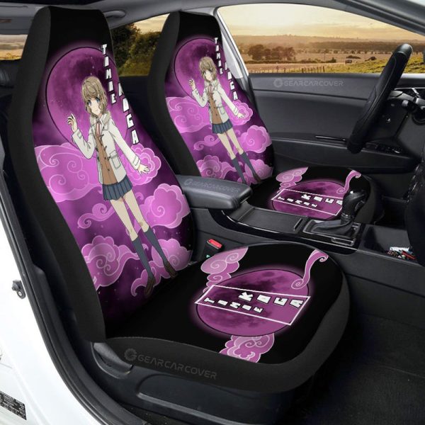 Tomoe Koga Car Seat Covers Custom Bunny Girl Senpai Car Accessories