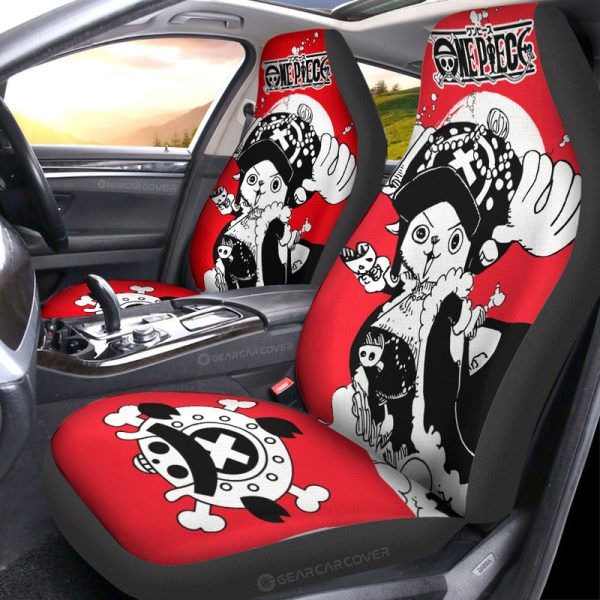 Tony Tony Chopper Car Seat Covers Custom One Piece Anime Car Accessories