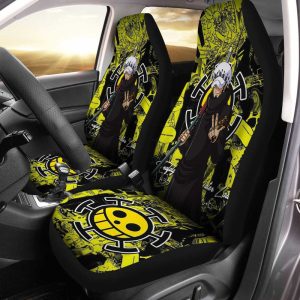 Trafalgar Law Car Seat Covers Custom One Piece Anime Car Accessories