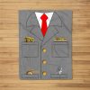 Train Conductor Costume  Adults  Kids Fleece Blanket