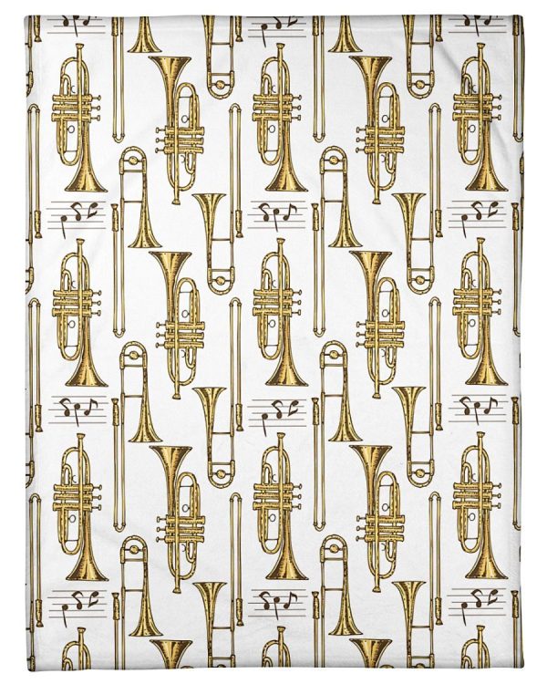 Trombone Pattern Blanket