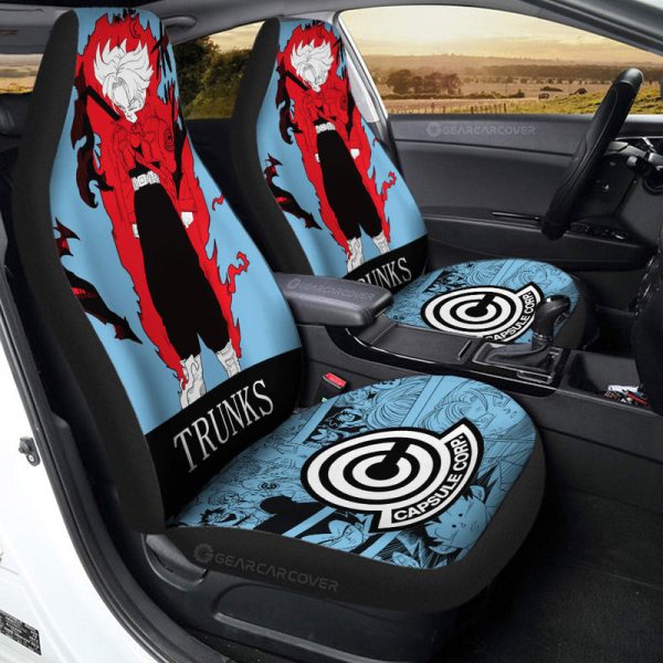 Trunks Car Seat Covers Custom Manga Color Style