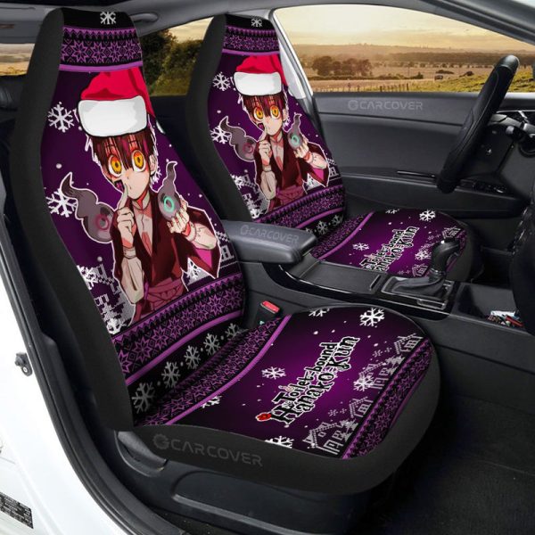 Tsukasa Car Seat Covers Custom Christmas Anime Toilet-Bound Hanako-kun Car Accessories