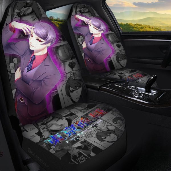 Tsukiyama Shuu Car Seat Covers Custom Anime Tokyo Ghoul Car Interior Accessories