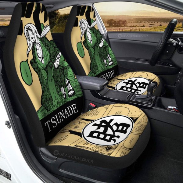 Tsunade Car Seat Covers Custom Anime Car Accessories Manga Color Style