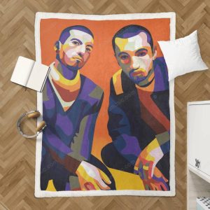 Twenty One Pilots – Pop Art Illustration Sherpa Fleece Blanket