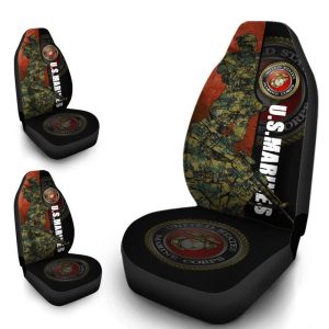 U.S Marine Corps Car Seat Covers Custom USMC Car Accessories