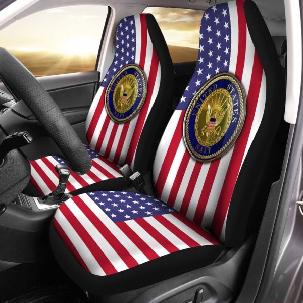 U.S Navy Car Seat Covers Custom US Flag Car Accessories