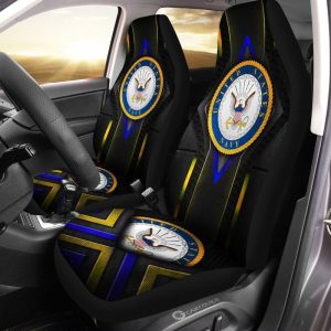 U.S Navy Car Seat Covers Custom USN Car Accessories Veteran Patriotic