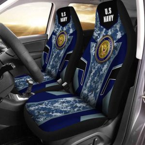 U.S Navy Luxury Car Seat Covers Custom Camouflage Car Accessories