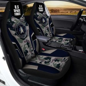 U.S Space Force Car Seat Covers Custom Camouflage Military Car Accessories