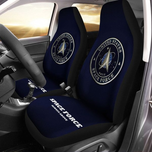 U.S Space Force Car Seat Covers Custom Emblem Car Accessories