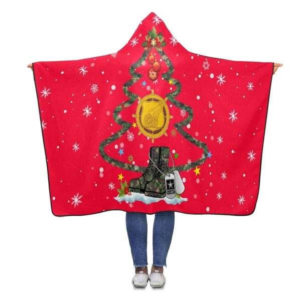 U.S. Army Transportation Corps – Christmas Hooded Blanket