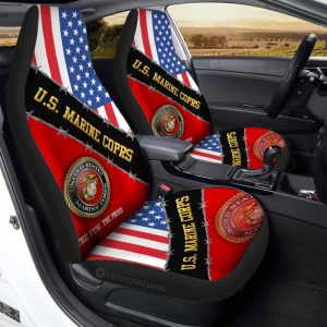 U.S. Marine Corps Veterans Car Seat Covers Custom United States Military Car Accessories