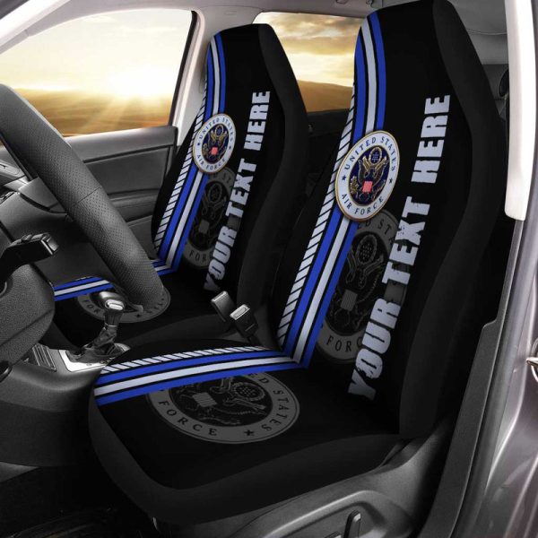 US Air Force Car Seat Covers Custom Name Car Interior Accessories