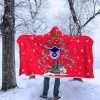 US Air Force E-7 Master Sergeant MSgt E7  Christmas Hooded Blanket