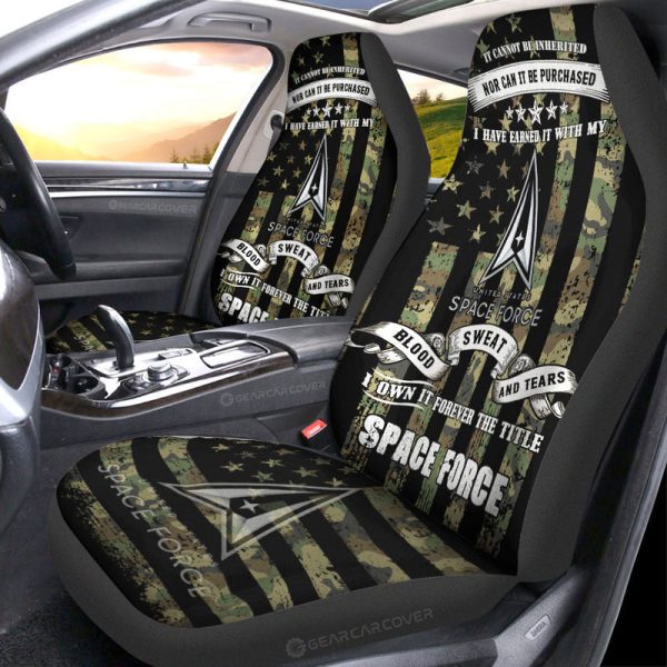 US Space Force Car Seat Covers Custom Car Accessories