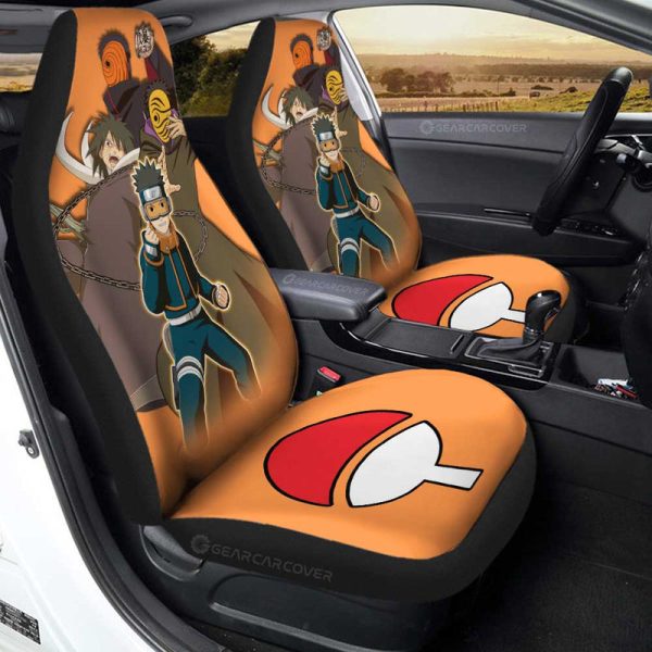 Uchiha Obito Car Seat Covers Custom Anime Car Accessories For Fans