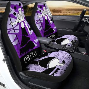 Uchiha Obito Car Seat Covers Custom Car Accessories Manga Color Style