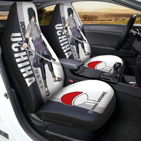 Uchiha Sasuke Car Seat Covers Custom Anime Car Accessories