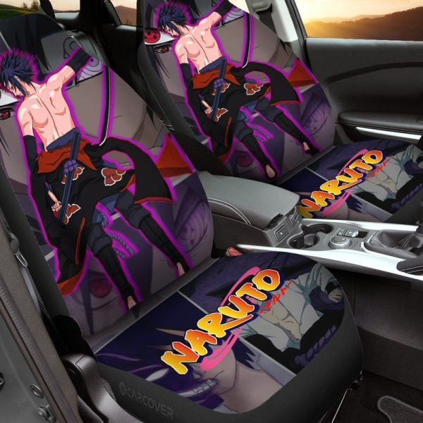 Uchiha Sasuke Car Seat Covers Custom Anime Car Accessories