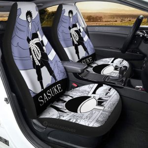 Uchiha Sasuke Car Seat Covers Custom Anime Car Accessories Manga Color Style