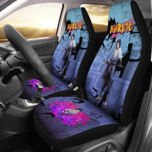 Uchiha Sasuke Car Seat Covers Custom Anime Car Interior Accessories