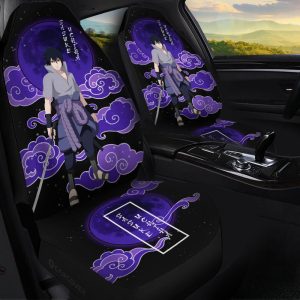 Uchiha Sasuke Car Seat Covers Custom Anime Shippuden Car Accessories